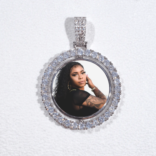 3D Spinning 2-Faced Custom Picture Pendant