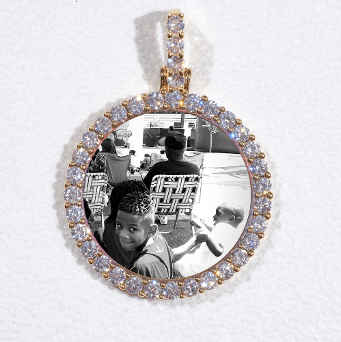 3D CIRCLE CUSTOM PICTURE PENDANT SMALL SIZE
