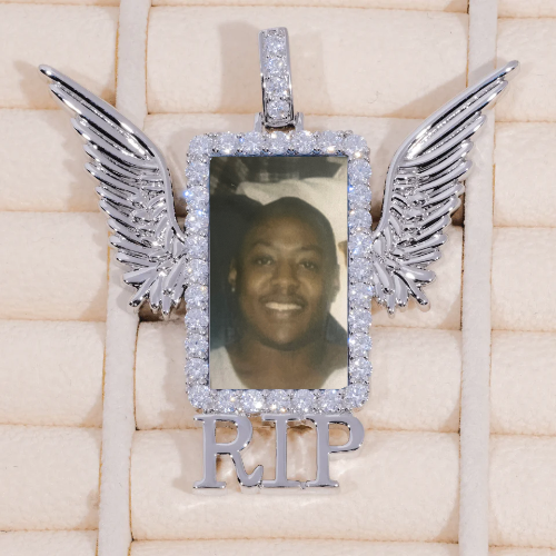 RIP WING 3D CUSTOM PICTURE PENDANT