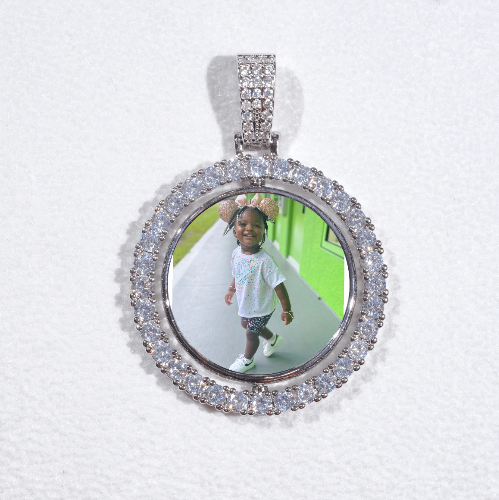 3D Spinning 2-Faced Custom Picture Pendant