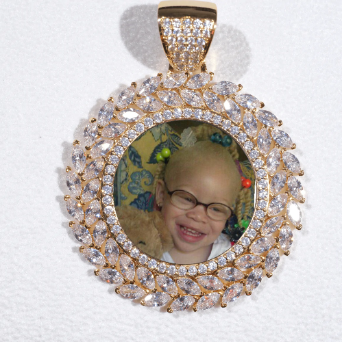 Large 3D Wheat Ear Custom Picture Pendant
