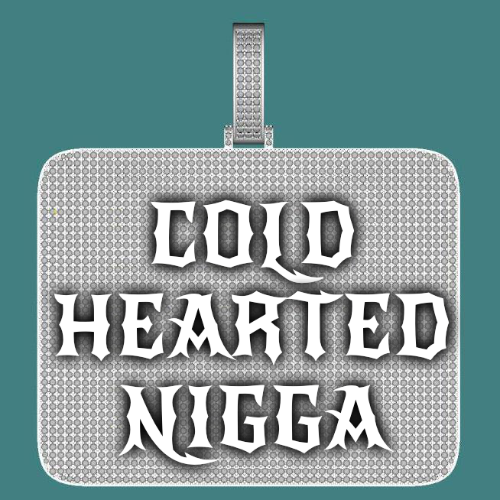 CUSTOM LETTER NECKLACE 3D BIG SQUARE