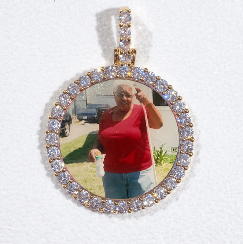 3D CIRCLE CUSTOM PICTURE PENDANT SMALL SIZE