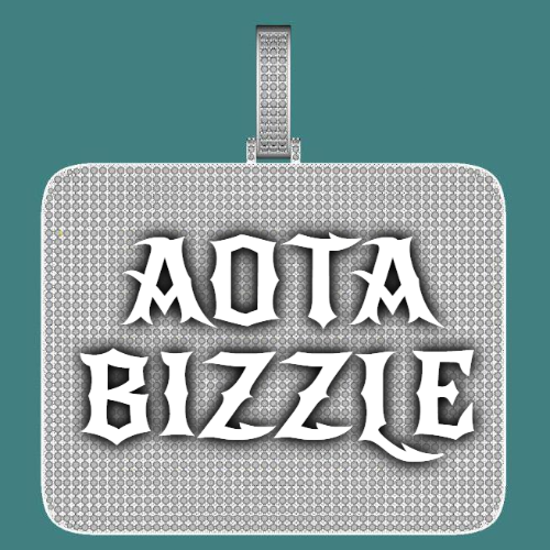 CUSTOM LETTER NECKLACE 3D BIG SQUARE