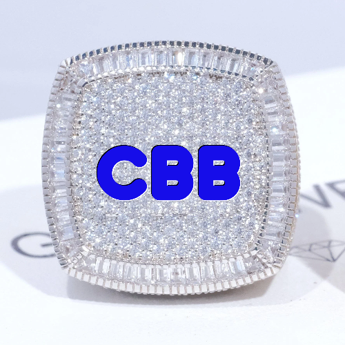 CUSTOM LETTER 3D ICED RING