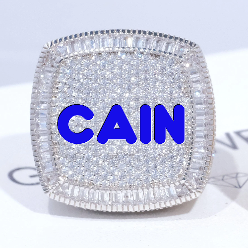 CUSTOM LETTER 3D ICED RING