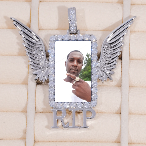 RIP WING 3D CUSTOM PICTURE PENDANT