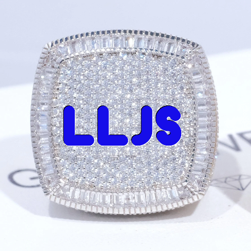 CUSTOM LETTER 3D ICED RING