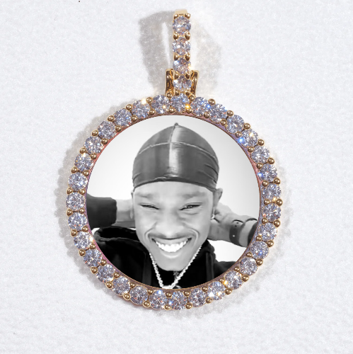 3D CIRCLE CUSTOM PICTURE PENDANT SMALL SIZE
