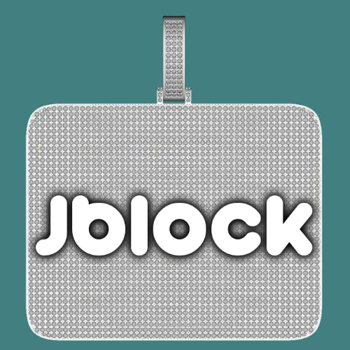 CUSTOM LETTER NECKLACE 3D BIG SQUARE