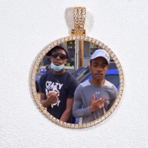 MEDIUM 3D CIRCLE CUSTOM PICTURE PENDANT