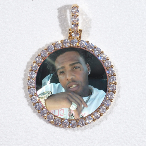 3D CIRCLE CUSTOM PICTURE PENDANT SMALL SIZE