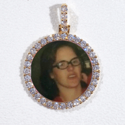 3D CIRCLE CUSTOM PICTURE PENDANT SMALL SIZE
