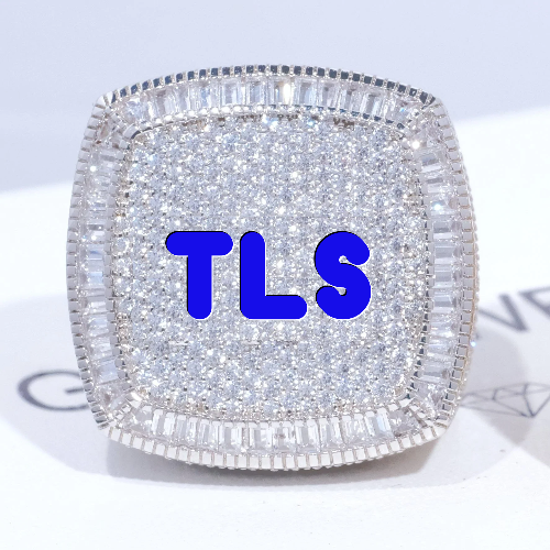 CUSTOM LETTER 3D ICED RING
