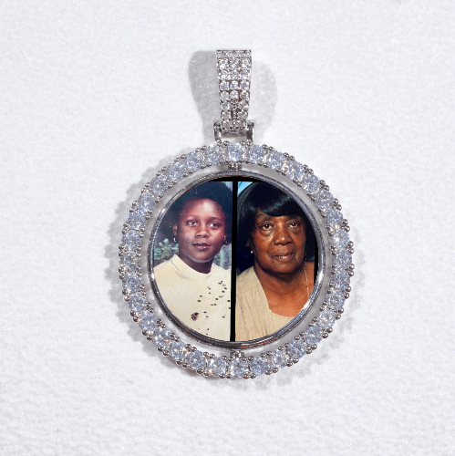 3D Spinning 2-Faced Custom Picture Pendant