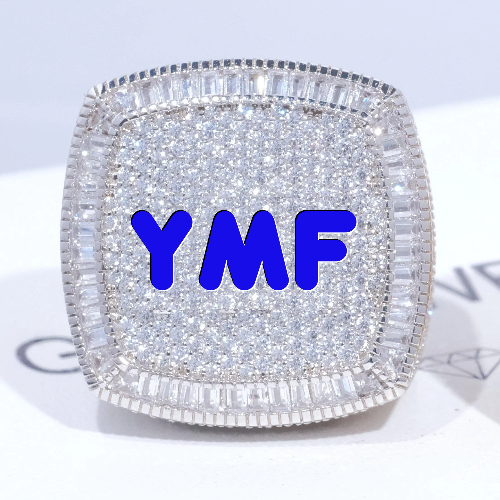 CUSTOM LETTER 3D ICED RING