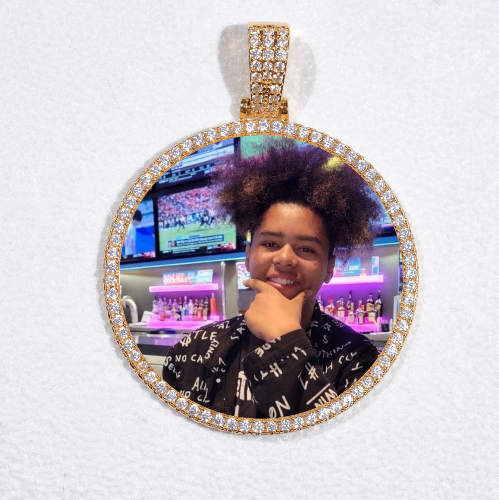 MEDIUM 3D CIRCLE CUSTOM PICTURE PENDANT