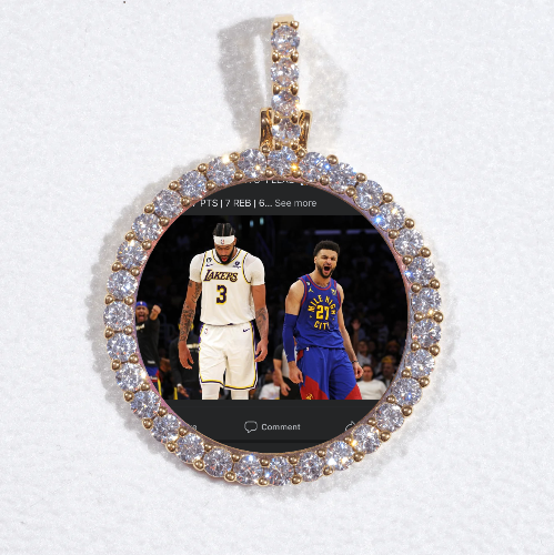 3D CIRCLE CUSTOM PICTURE PENDANT SMALL SIZE