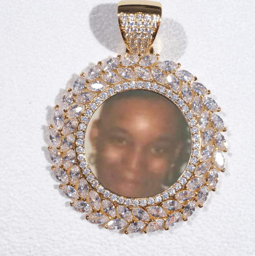 Large 3D Wheat Ear Custom Picture Pendant