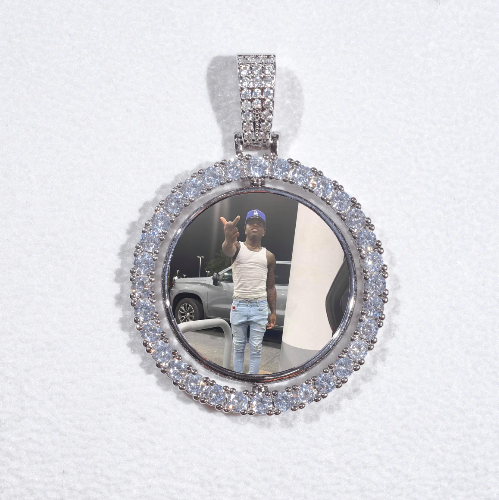 3D Spinning 2-Faced Custom Picture Pendant