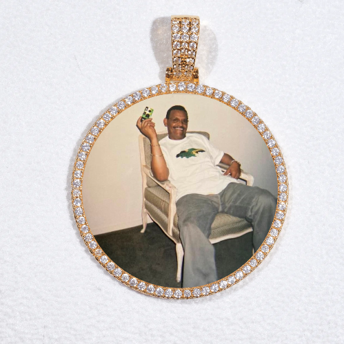 MEDIUM 3D CIRCLE CUSTOM PICTURE PENDANT