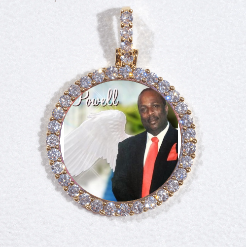 3D CIRCLE CUSTOM PICTURE PENDANT SMALL SIZE
