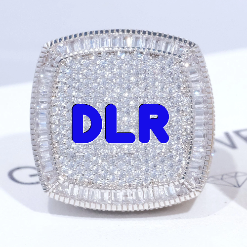 CUSTOM LETTER 3D ICED RING