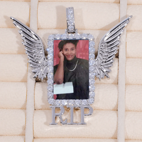 RIP WING 3D CUSTOM PICTURE PENDANT