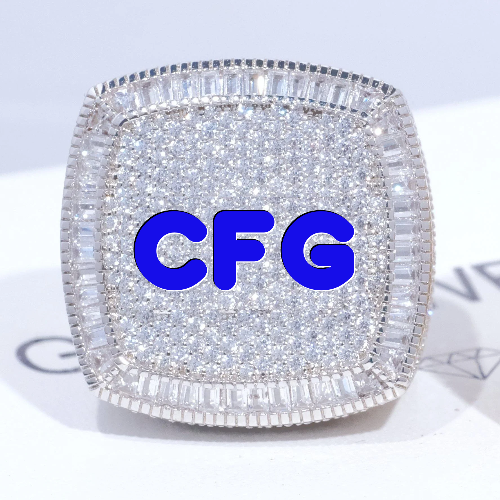 CUSTOM LETTER 3D ICED RING