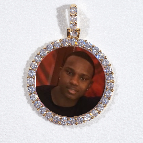 3D CIRCLE CUSTOM PICTURE PENDANT SMALL SIZE