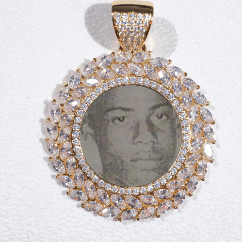 Large 3D Wheat Ear Custom Picture Pendant