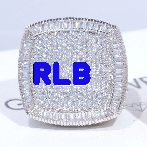 CUSTOM LETTER 3D ICED RING