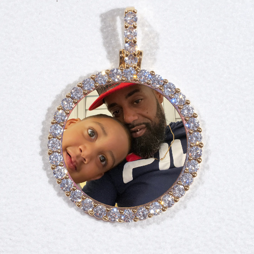 3D CIRCLE CUSTOM PICTURE PENDANT SMALL SIZE