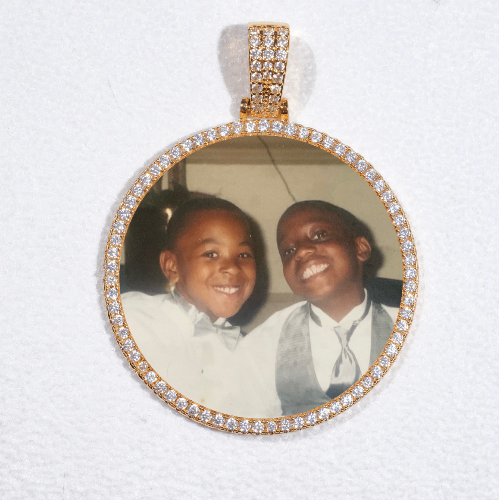 MEDIUM 3D CIRCLE CUSTOM PICTURE PENDANT