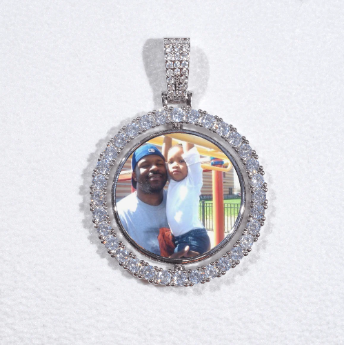 3D Spinning 2-Faced Custom Picture Pendant