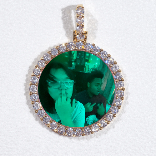 3D CIRCLE CUSTOM PICTURE PENDANT SMALL SIZE