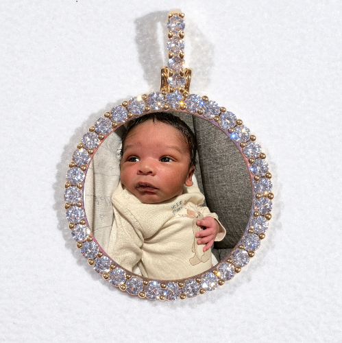 3D CIRCLE CUSTOM PICTURE PENDANT SMALL SIZE