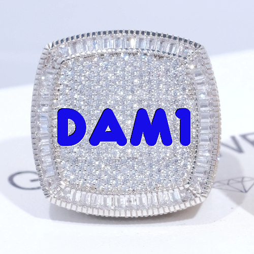 CUSTOM LETTER 3D ICED RING