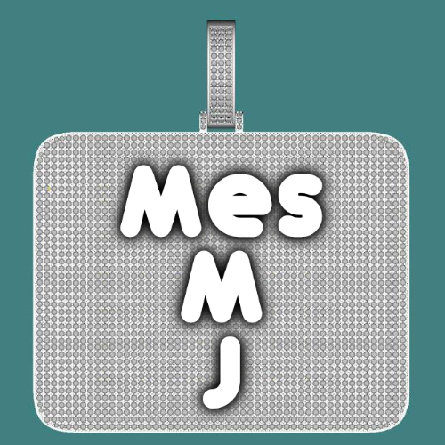 CUSTOM LETTER NECKLACE 3D BIG SQUARE