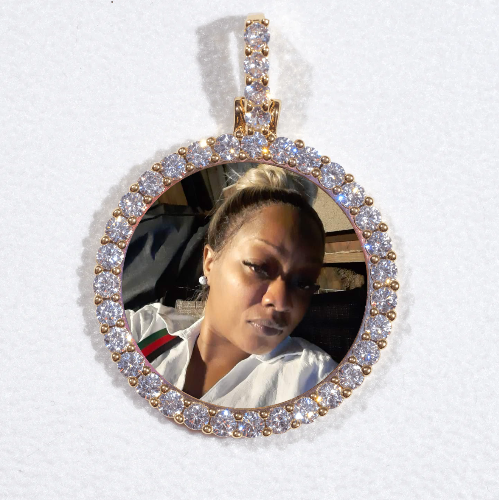 3D CIRCLE CUSTOM PICTURE PENDANT SMALL SIZE