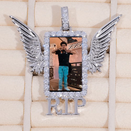 RIP WING 3D CUSTOM PICTURE PENDANT