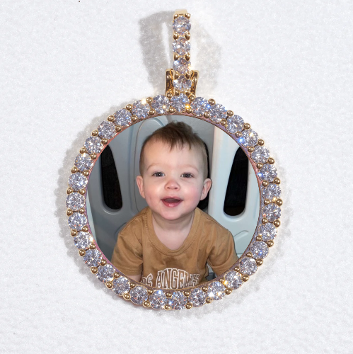 3D CIRCLE CUSTOM PICTURE PENDANT SMALL SIZE