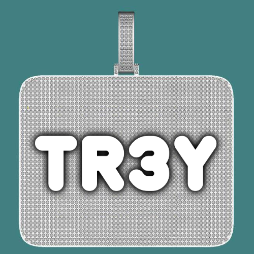 CUSTOM LETTER NECKLACE 3D BIG SQUARE