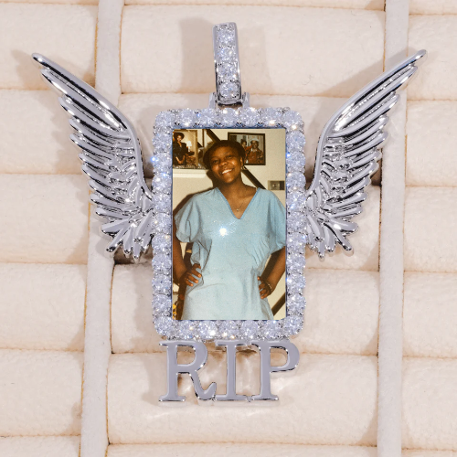 RIP WING 3D CUSTOM PICTURE PENDANT