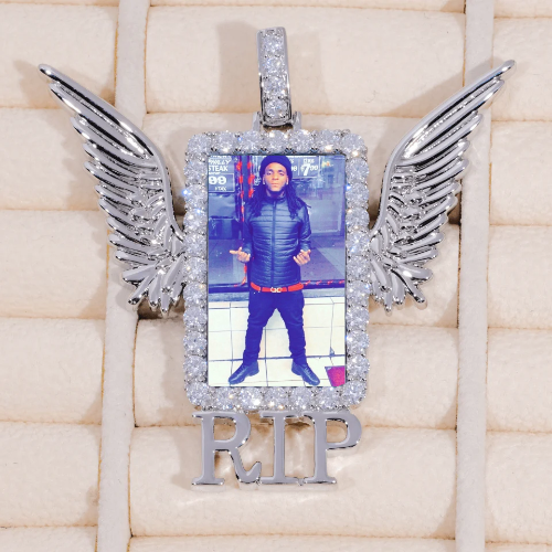 RIP WING 3D CUSTOM PICTURE PENDANT