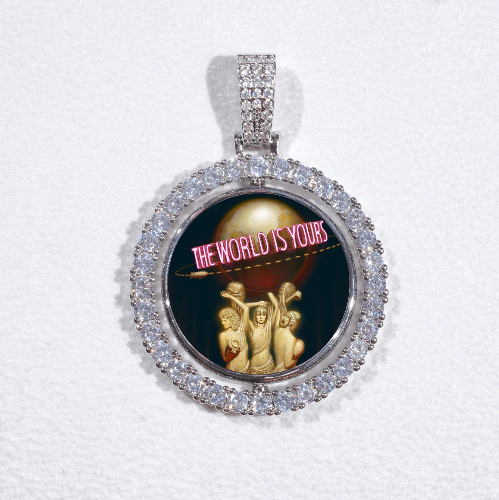 3D Spinning 2-Faced Custom Picture Pendant