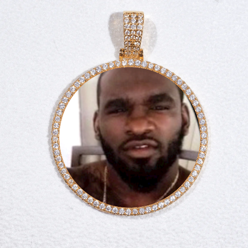 MEDIUM 3D CIRCLE CUSTOM PICTURE PENDANT