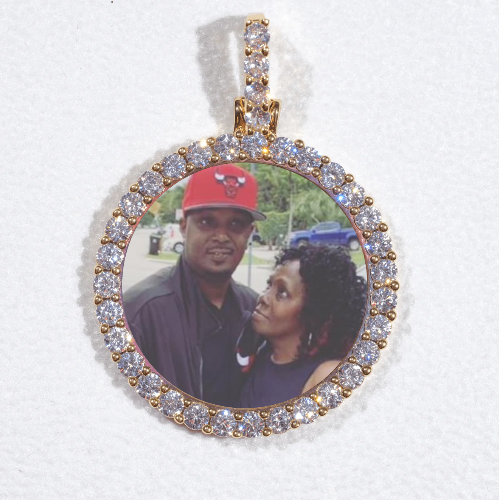 3D CIRCLE CUSTOM PICTURE PENDANT SMALL SIZE