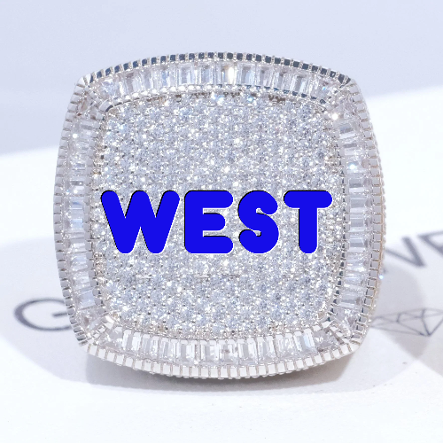 CUSTOM LETTER 3D ICED RING