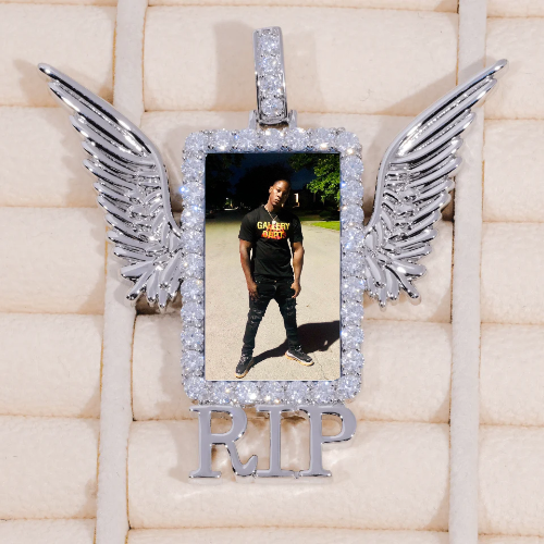 RIP WING 3D CUSTOM PICTURE PENDANT